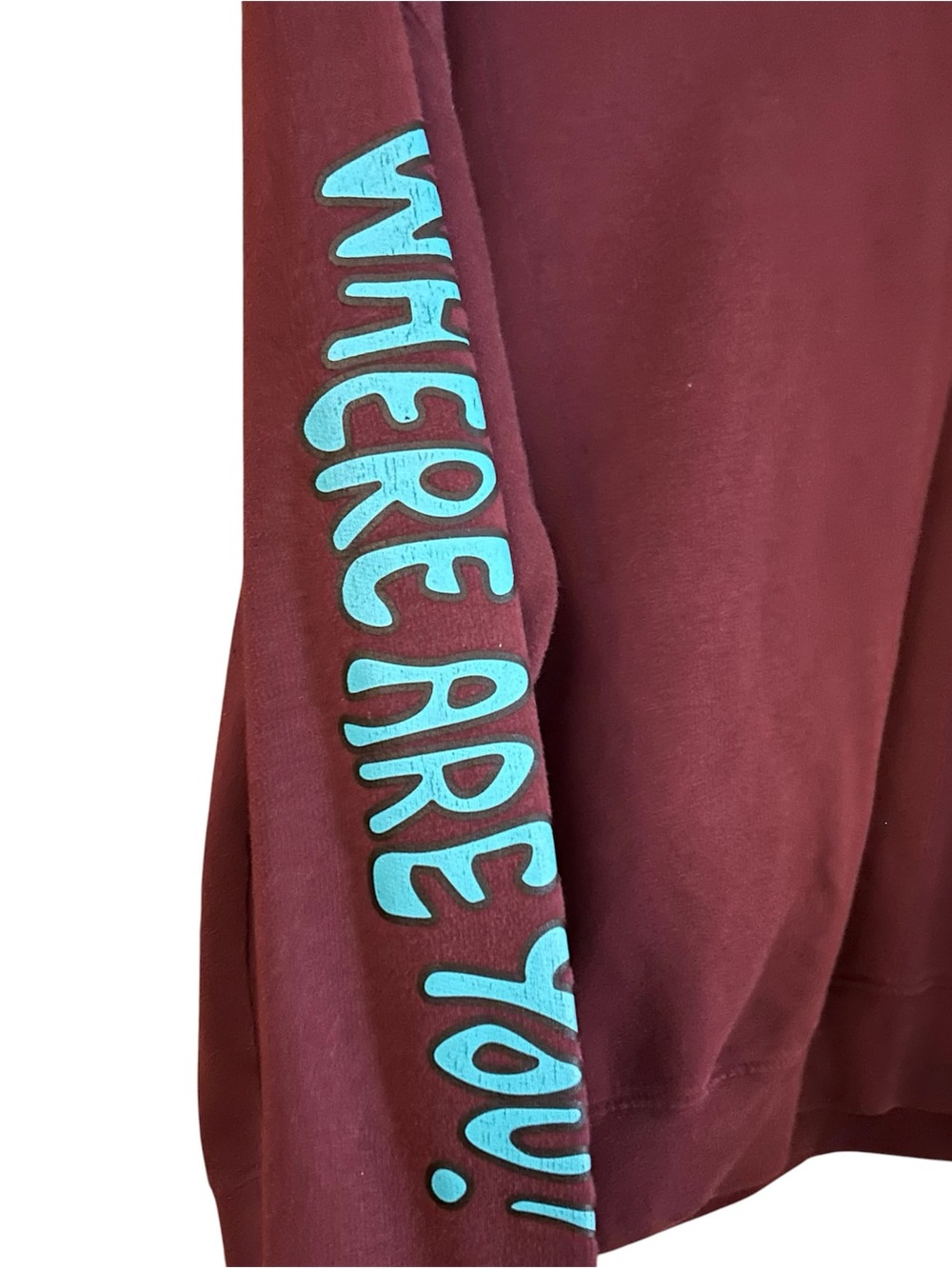 Scooby-Doo Graphic Crewneck Sweatshirt - Maroon. Size Large - Picture 3 of 8